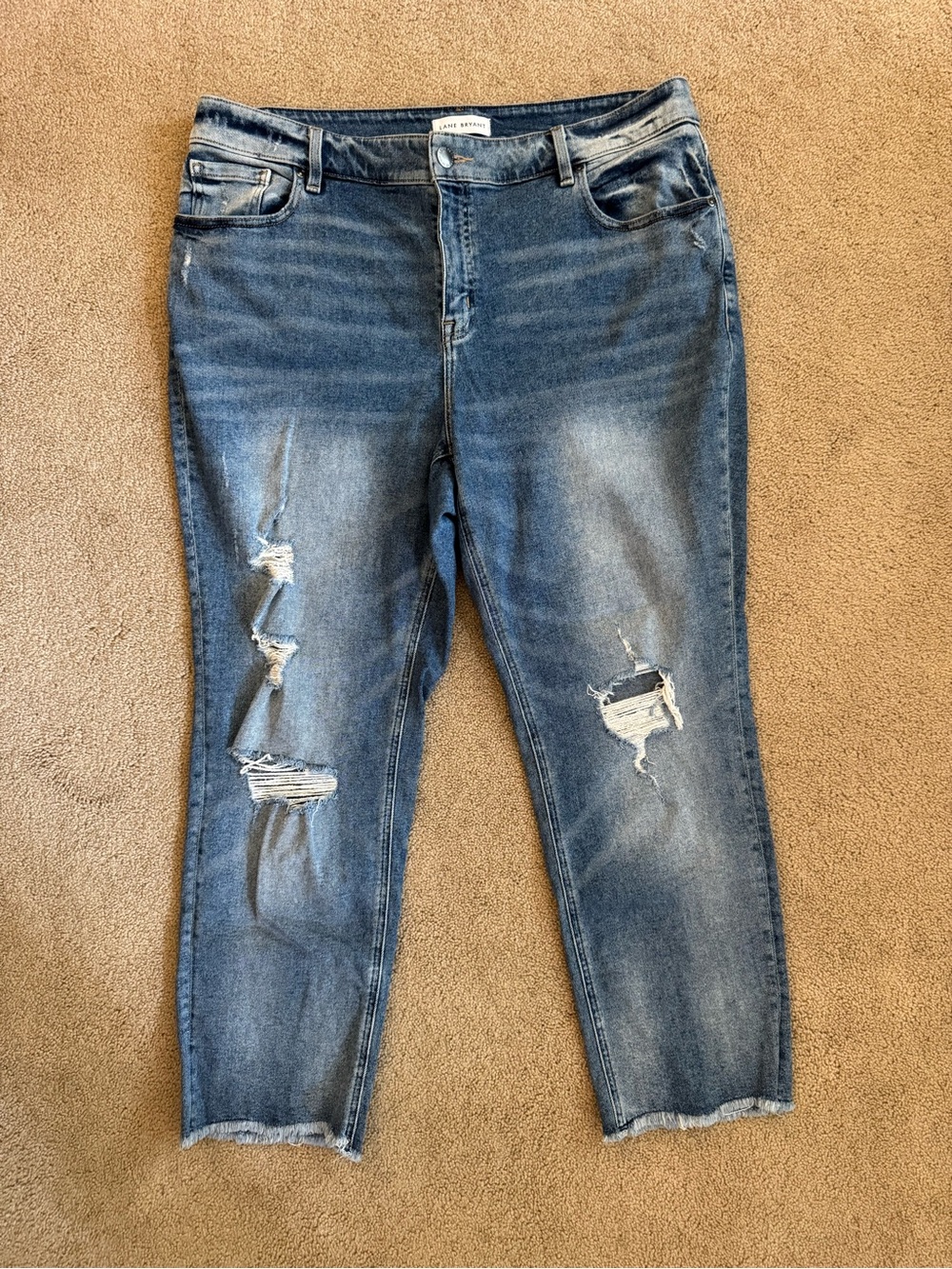 Distressed Blue Women’s Size 18 Lane Bryant Jeans